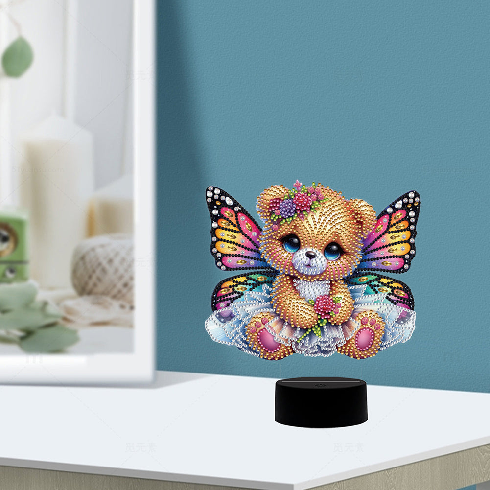 Butterfly Animal Diamond Painting Night Light Diamond Art Lamp Home Decoration