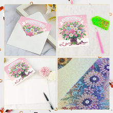 Load image into Gallery viewer, 6Pcs Mother s Day Diamond Handmade Card Diamond Painting Greeting Card
