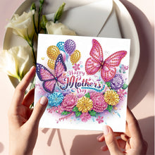 Load image into Gallery viewer, 6Pcs Mother s Day Diamond Handmade Card Diamond Painting Greeting Card
