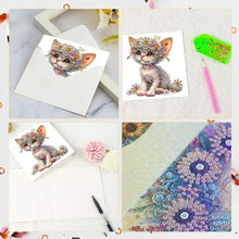 Load image into Gallery viewer, 6pcs Diamond Art Cards DIY Diamond Painting Gift Card Diamond Art Greeting Cards
