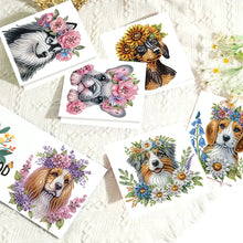 Load image into Gallery viewer, 6pcs Diamond Art Cards DIY Diamond Painting Gift Card Diamond Art Greeting Cards
