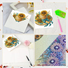 Load image into Gallery viewer, 6pcs Diamond Art Cards DIY Diamond Painting Gift Card Diamond Art Greeting Cards
