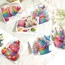 Load image into Gallery viewer, 6pcs Diamond Art Cards DIY Diamond Painting Gift Card Diamond Art Greeting Cards
