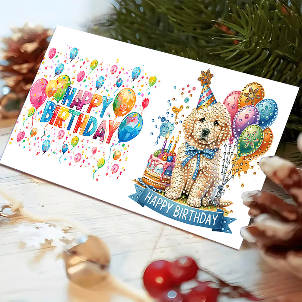 6pcs Diamond Art Cards DIY Diamond Painting Gift Card Diamond Art Greeting Cards