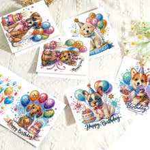 Load image into Gallery viewer, 6pcs Diamond Art Cards DIY Diamond Painting Gift Card Diamond Art Greeting Cards

