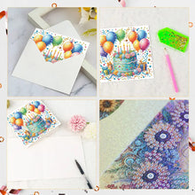 Load image into Gallery viewer, 6pcs Diamond Art Cards DIY Diamond Painting Gift Card Diamond Art Greeting Cards
