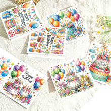 Load image into Gallery viewer, 6pcs Diamond Art Cards DIY Diamond Painting Gift Card Diamond Art Greeting Cards
