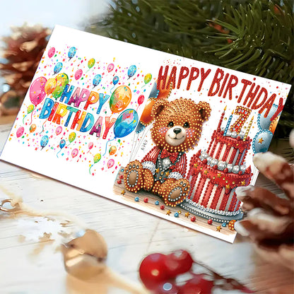 6pcs Diamond Art Cards DIY Diamond Painting Gift Card Diamond Art Greeting Cards