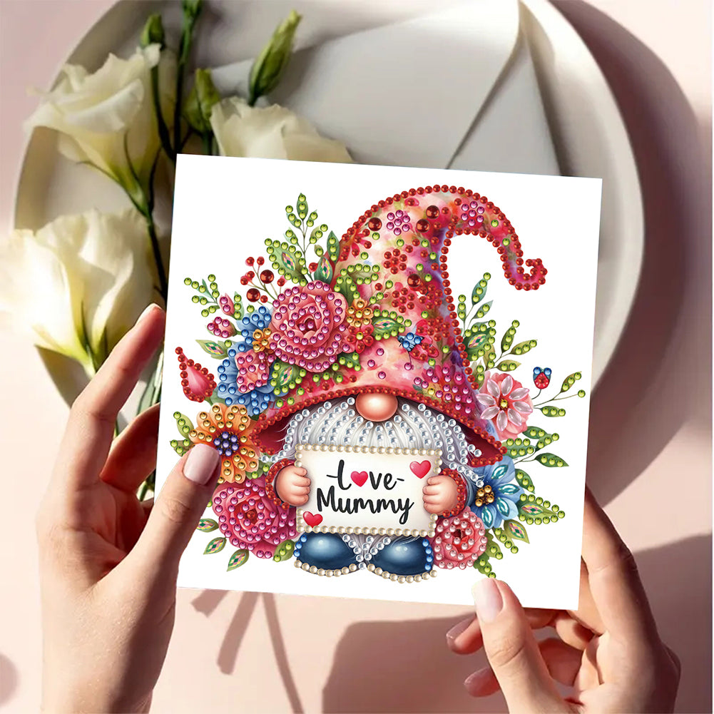 6pcs Diamond Art Cards DIY Diamond Painting Gift Card Diamond Art Greeting Cards
