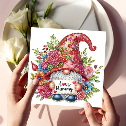 6pcs Diamond Art Cards DIY Diamond Painting Gift Card Diamond Art Greeting Cards