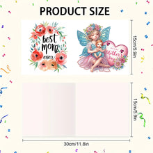 Load image into Gallery viewer, 6pcs Diamond Art Cards DIY Diamond Painting Gift Card Diamond Art Greeting Cards
