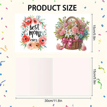 Load image into Gallery viewer, 6pcs Diamond Art Cards DIY Diamond Painting Gift Card Diamond Art Greeting Cards
