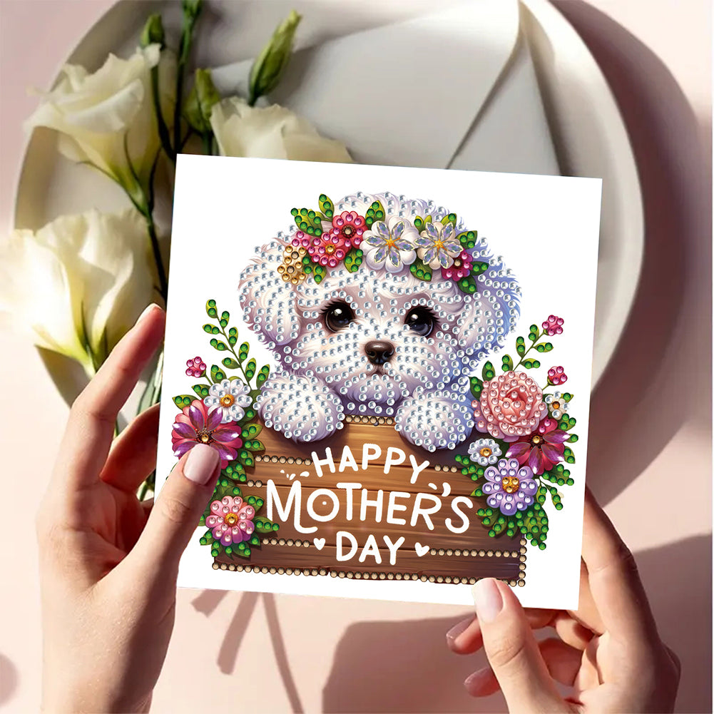 6pcs Diamond Art Cards DIY Diamond Painting Gift Card Diamond Art Greeting Cards