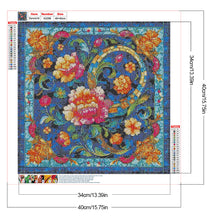 Load image into Gallery viewer, Diamond Painting - Full Round - Glass Style Flowers (40*40CM)
