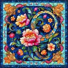 Load image into Gallery viewer, Diamond Painting - Full Round - Glass Style Flowers (40*40CM)
