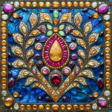 Load image into Gallery viewer, Diamond Painting - Full Round - Glass Style Flowers (40*40CM)
