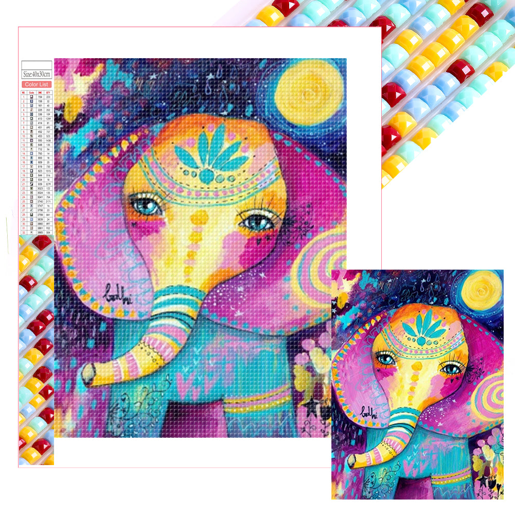 Diamond Painting - Full Square - Elephant (30*40CM)