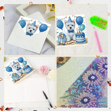 Load image into Gallery viewer, 6Pcs Animals DIY Diamond Painting Card Diamond Drawing Card for Adults Beginners
