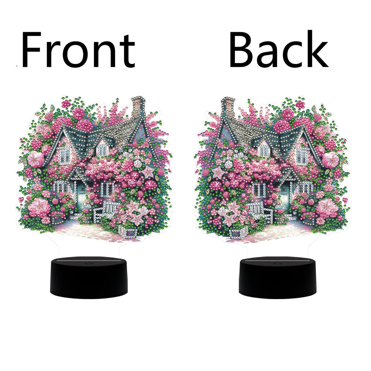 Flower Diamond Painting Night Light 5D DIY Diamond Painting Lamp Home Decoration