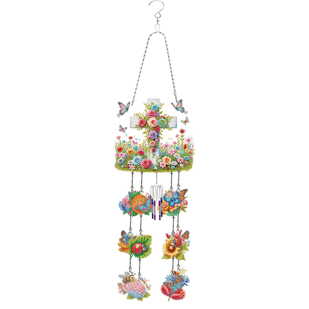 Wind Chime Diamond Painting Hanging Pendant Crystal Hanging Home Wall Decor