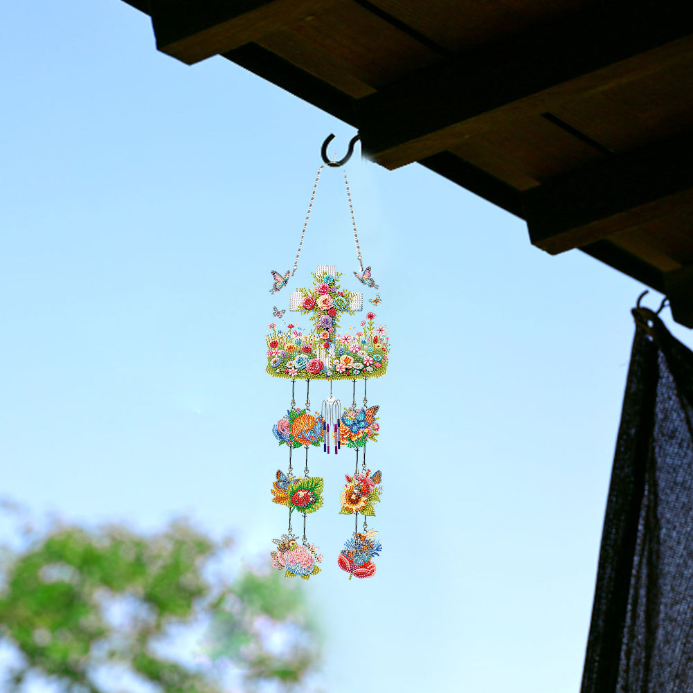 Wind Chime Diamond Painting Hanging Pendant Crystal Hanging Home Wall Decor