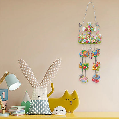 Wind Chime Diamond Painting Hanging Pendant Crystal Hanging Home Wall Decor