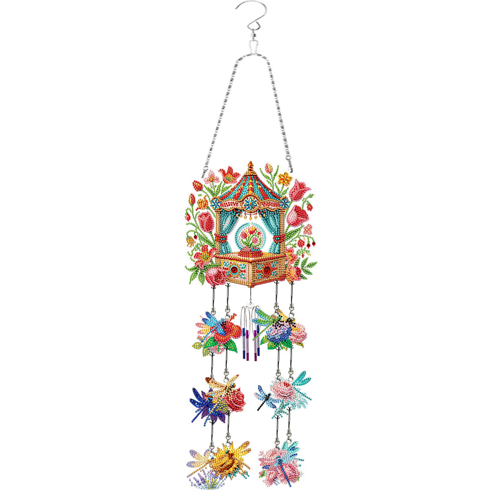 Wind Chime Diamond Painting Hanging Pendant Crystal Hanging Home Wall Decor