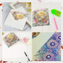 Load image into Gallery viewer, 6pcs DIY Diamond Art Greeting Cards 5D Rhinestone Arts Greetings Birthday Card
