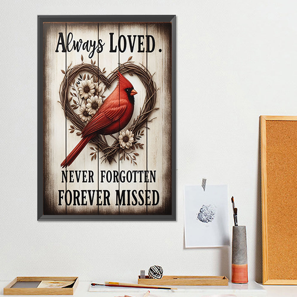 Diamond Painting - Full Round - Love Cardinal (30*45CM)