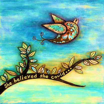 Diamond Painting - Full Round - Birds On Branches (30*30CM)