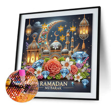 Load image into Gallery viewer, Diamond Painting - Partial Special Shaped - Ramadan Castle Crescent Moon (30*30CM)
