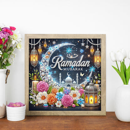 Diamond Painting - Partial Special Shaped - Ramadan Flower Castle (30*30CM)