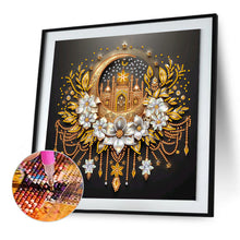 Load image into Gallery viewer, Diamond Painting - Partial Special Shaped - Flower Crescent Moon (30*30CM)
