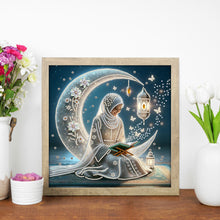 Load image into Gallery viewer, Diamond Painting - Partial Special Shaped - Pray Under The Moon (30*30CM)
