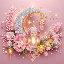 Load image into Gallery viewer, Diamond Painting - Partial Special Shaped - Light Feather Crescent Moon (30*30CM)
