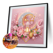Load image into Gallery viewer, Diamond Painting - Partial Special Shaped - Light Feather Crescent Moon (30*30CM)
