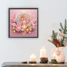 Load image into Gallery viewer, Diamond Painting - Partial Special Shaped - Light Feather Crescent Moon (30*30CM)
