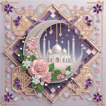 Load image into Gallery viewer, Diamond Painting - Partial Special Shaped - Framed Painting Crescent Moon (30*30CM)
