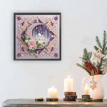 Load image into Gallery viewer, Diamond Painting - Partial Special Shaped - Framed Painting Crescent Moon (30*30CM)

