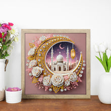 Load image into Gallery viewer, Diamond Painting - Partial Special Shaped - Crescent Moon In Stars (30*30CM)
