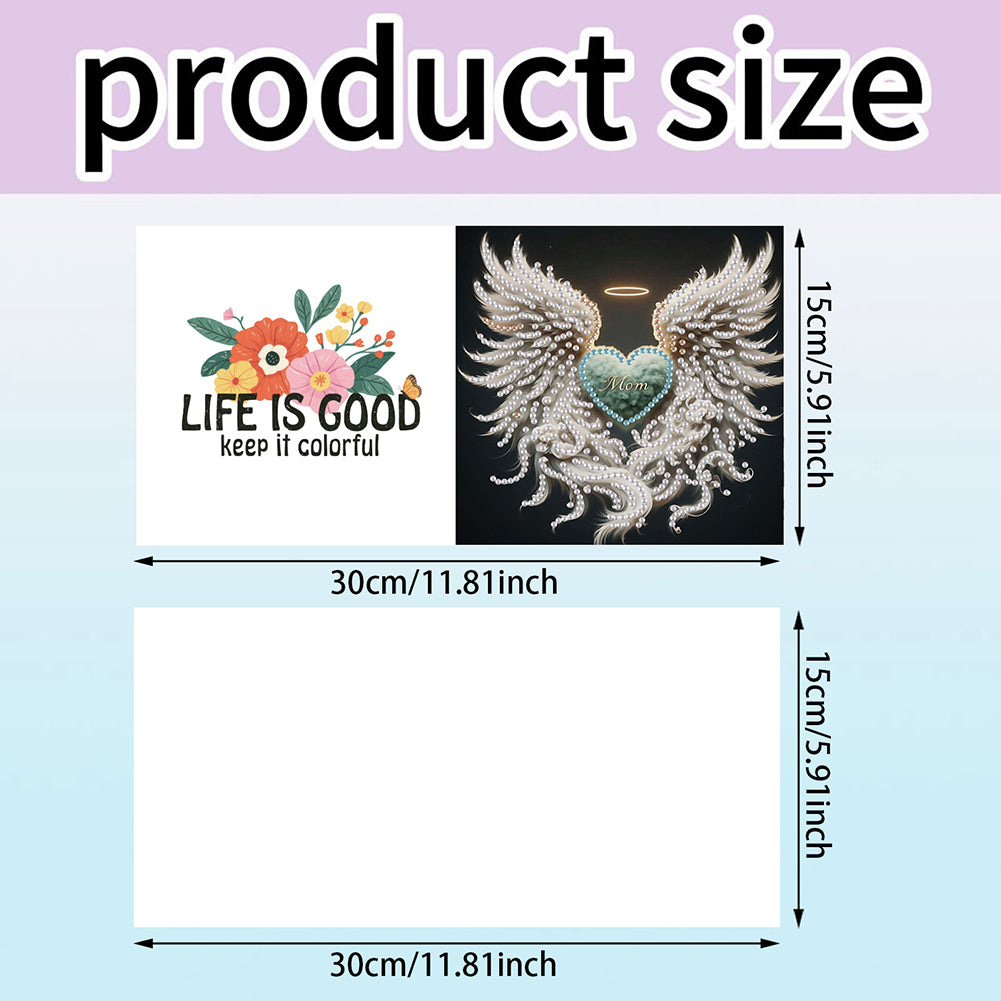 6Pcs 5D DIY Diamond Painting Greeting Card with Envelope Gift for Mothers Day