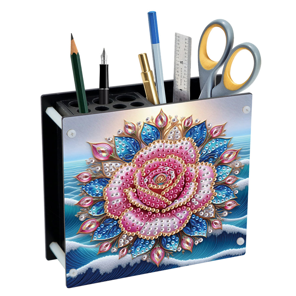 Acrylic Special Shape Diamond Painting Pencil Holder Desktop Ornaments Organizer