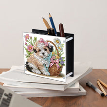 Load image into Gallery viewer, Acrylic Special Shape Diamond Painting Pencil Holder Desktop Ornaments Organizer
