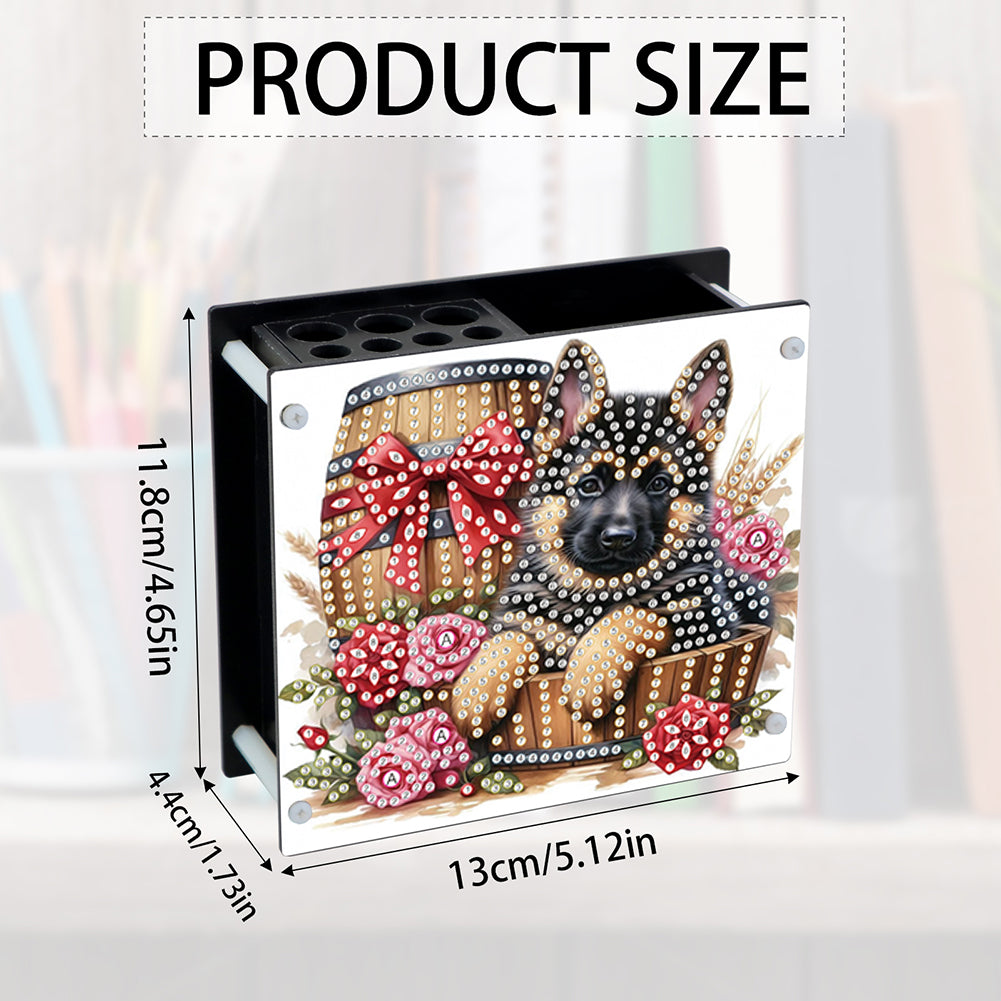 Acrylic Special Shape Diamond Painting Pencil Holder Desktop Ornaments Organizer