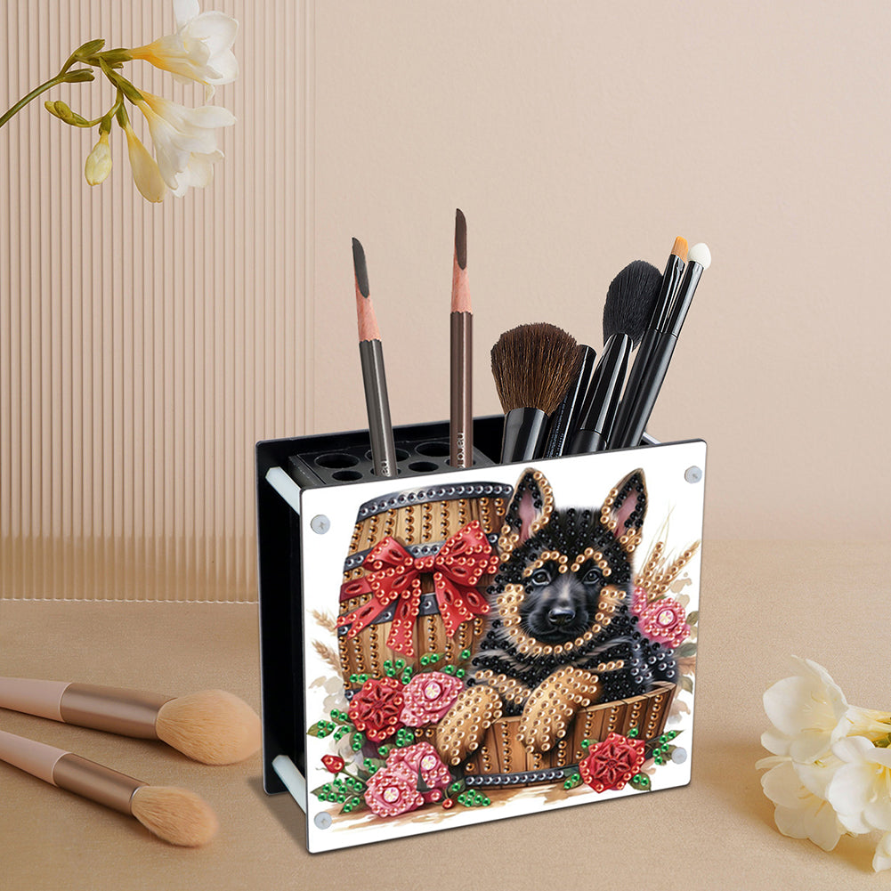 Acrylic Special Shape Diamond Painting Pencil Holder Desktop Ornaments Organizer