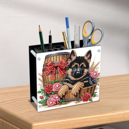 Acrylic Special Shape Diamond Painting Pencil Holder Desktop Ornaments Organizer
