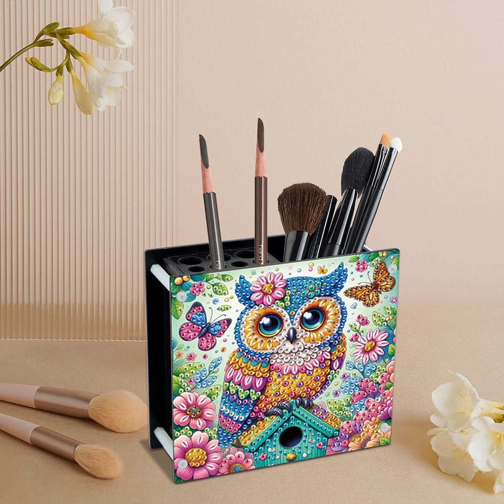 Acrylic Special Shape Diamond Painting Pencil Holder Desktop Ornaments Organizer