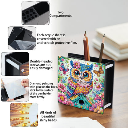 Acrylic Special Shape Diamond Painting Pencil Holder Desktop Ornaments Organizer