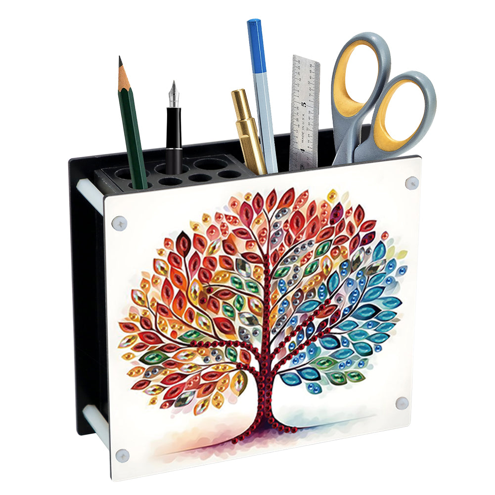 Acrylic Special Shape Diamond Painting Pencil Holder Desktop Ornaments Organizer