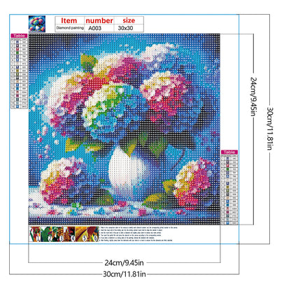 Diamond Painting - Full Round - Hydrangea (30*30CM)